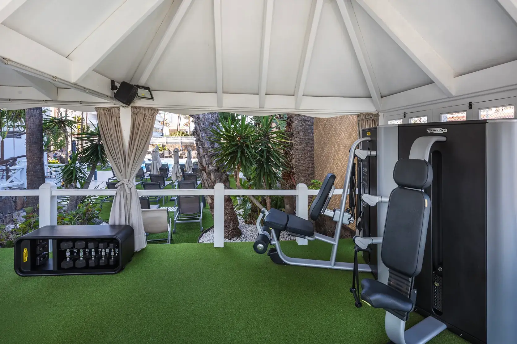Zona fitness al aire libre